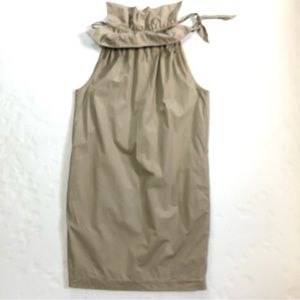Liz Claiborne Paper Bag Dress Tan 6